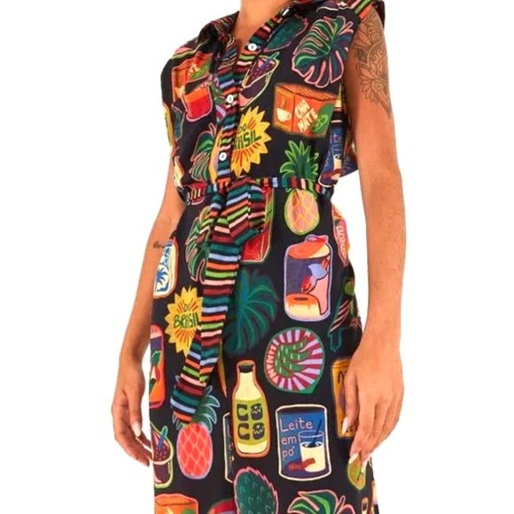 FARM Rio Multicolor Graphic Jumpsuit - Picture 7 of 15